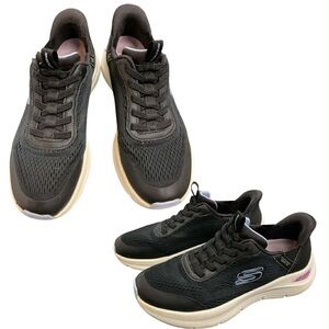 Skechers Women's Black and Tan Sneakers S6